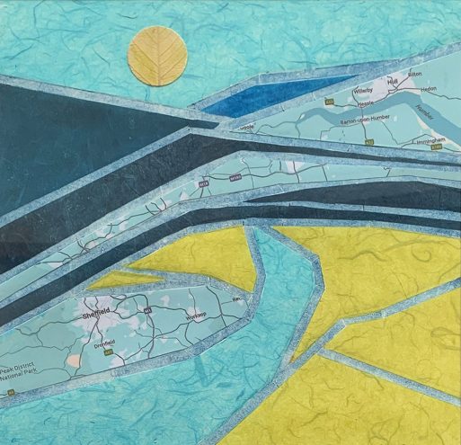 Crossing Sunlit Shires Angela Harpham