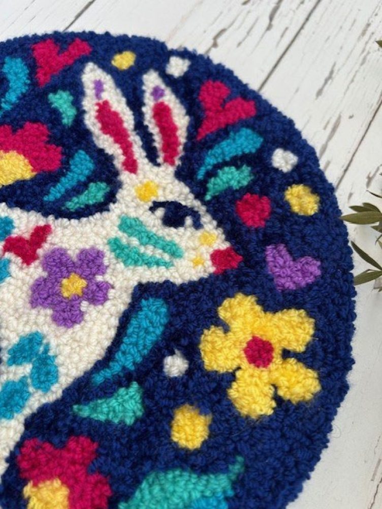 Folk Hare close up texture web