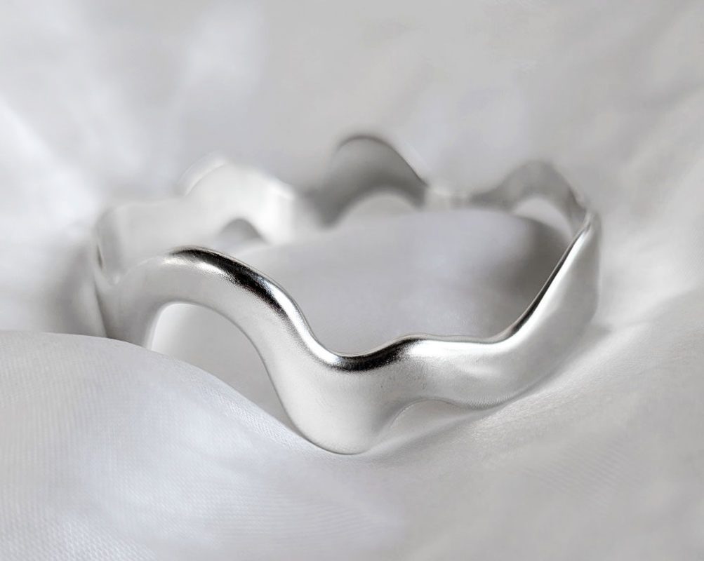 Silver Spill Bangle Becca Macdonald