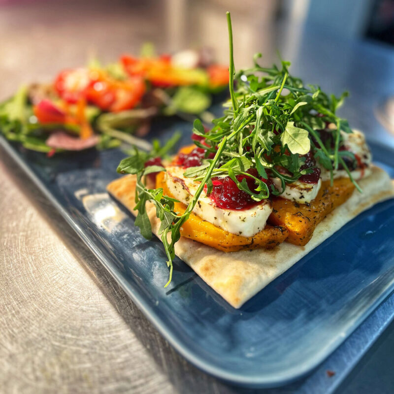 Sweet potato and halloumi flatbread Feb 24